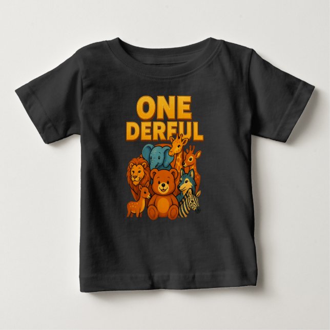 ONEMaravillosa - Camiseta de primer cumpleaños par (Anverso)