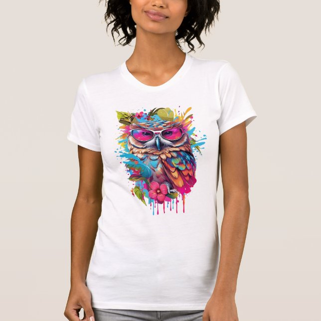 "Oneness With The Universe" Búho Top (Anverso)