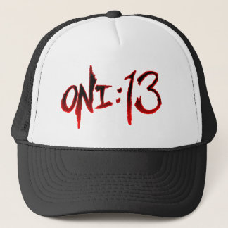 Oni: Gorra del camionero de 13 logotipos (negro)