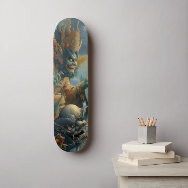 Oni Jinn Skateboard (Arte de la pared)