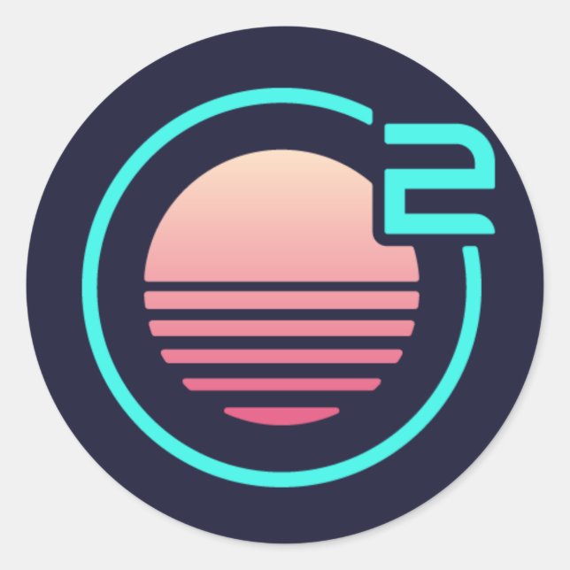 Onivim 2 - Pegatina de logotipos redondos (Anverso)