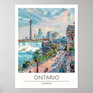 Ontario Canadá Arte Ilustración Viaje