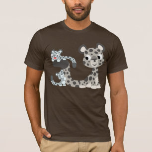 Onza del dibujo animado y camiseta de Cubs