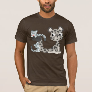 Onza del dibujo animado y camiseta de Cubs