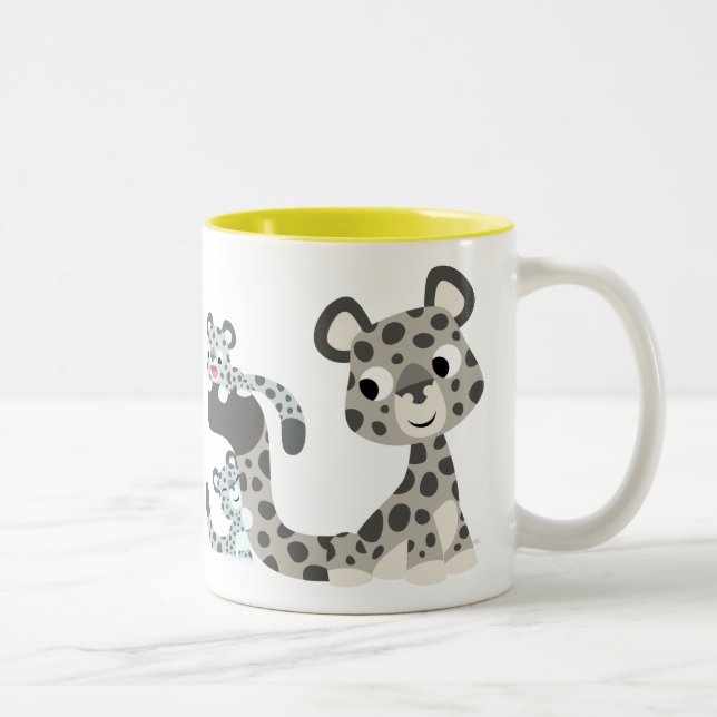 Onza del dibujo animado y taza de Cubs (Derecha)