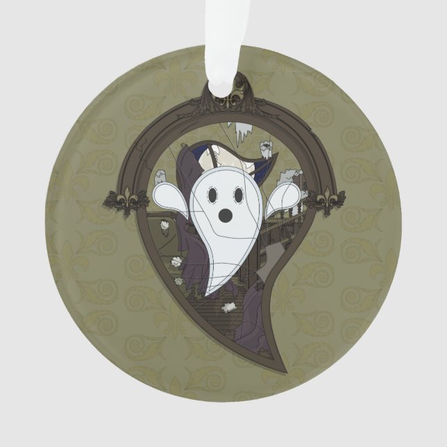 Ooh el ornamento acrílico fantasma (Anverso)