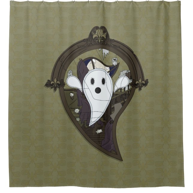 Ooh la cortina de ducha fantasma (Anverso)