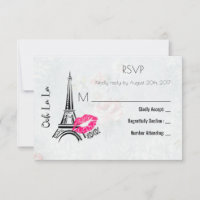 Ooh La La Paris Eiffel Tower Vintage RSVP