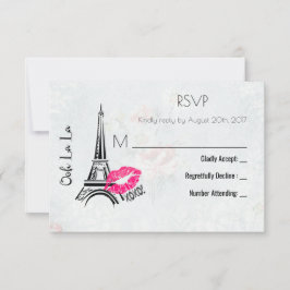 Ooh La La Paris Eiffel Tower Vintage RSVP