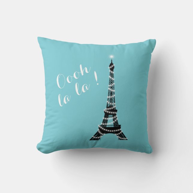 Oooh La La Cojín decorativo Turquoise (Anverso)