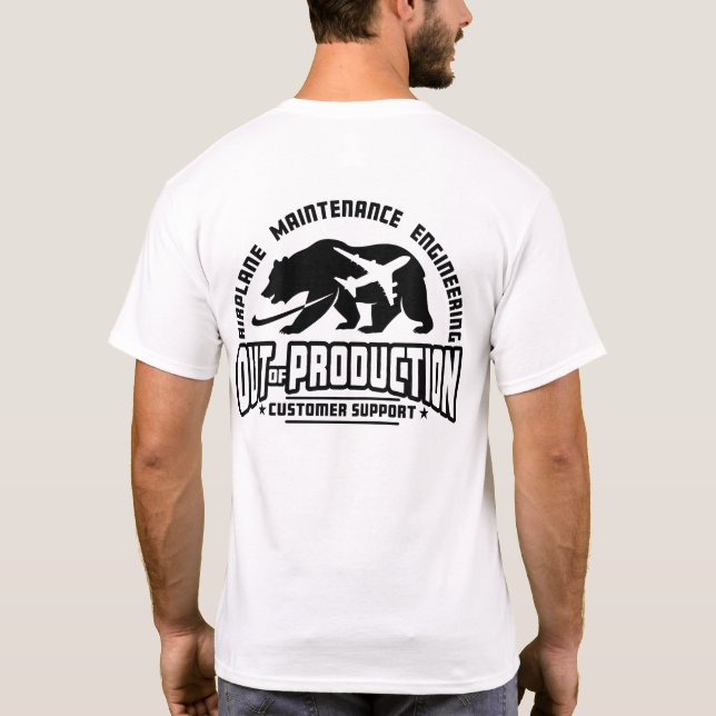 OoP - Atrás - Negro sobre camisetas de luz (Reverso)