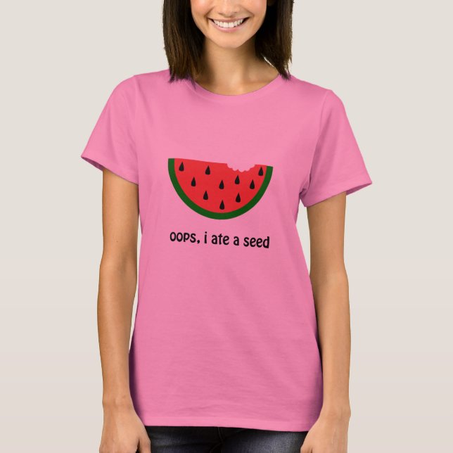 Oops me comí una camiseta de maternidad (Anverso)