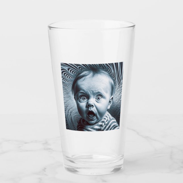 Op Art Baby Glass Tumbler (Anverso)