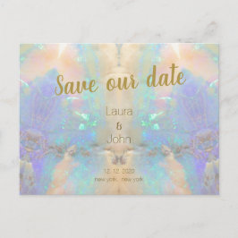 Opal Quartz Gem Guardar La Invitación De Boda De F