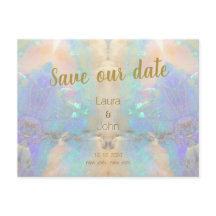 Opal Quartz Gem Guardar La Invitación De Boda De F
