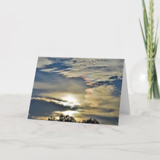 Opal Sky - tarjeta 5 X 7, en blanco dentro
