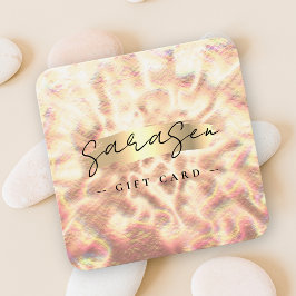 Ópal Stone Background Gift Certificado Rosa Gold