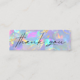 opal stone Gracias mini tarjeta de visita