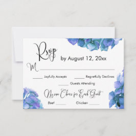 Opción de menú de caligrafía con respuesta RSVP de