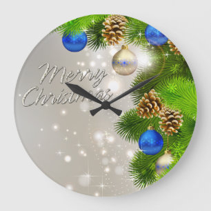 Opción del reloj de pared de las Felices Navidad