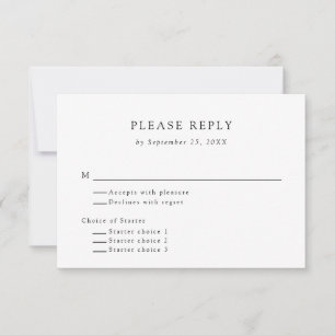 Opción mínima simple para el usuario de RSVP en bl