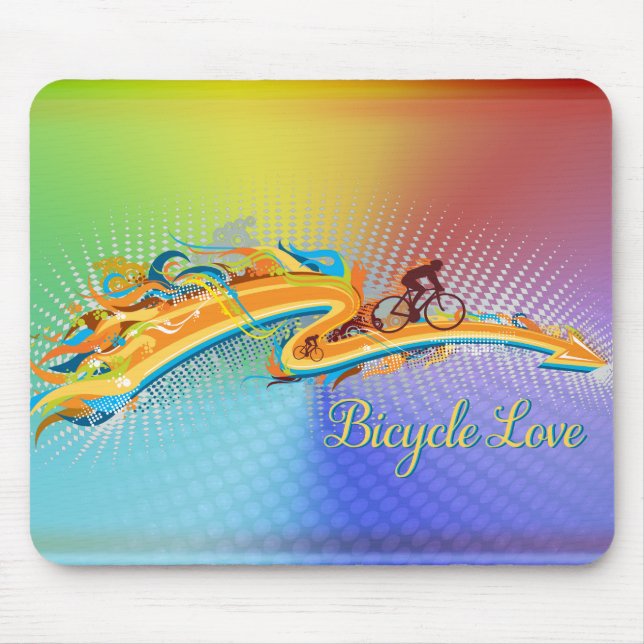 Opciones de Alfombrilla de Ratón Bicycle Love 1 (Frente)