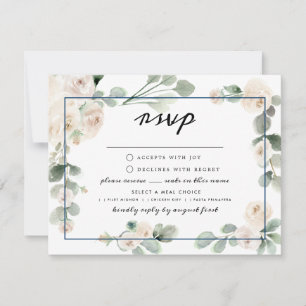 Opciones de comidas RSVP Blue Floral Navy Blue RSV