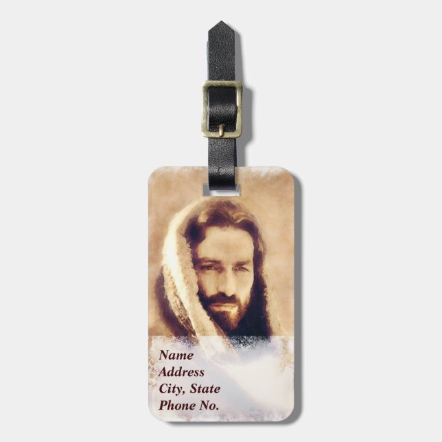 Opciones de la etiqueta de equipaje de Jesús AA (Frente Vertical)