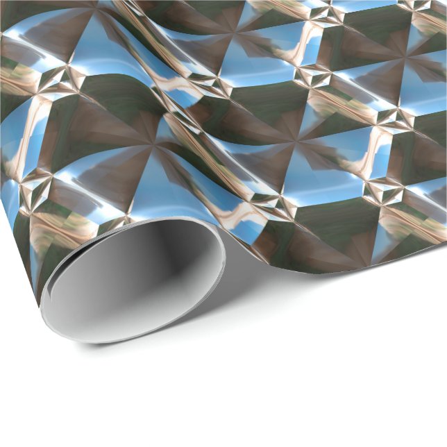 Opciones de papel de ajuste del patrón Metalizado  (Esquina del rollo)