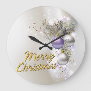 Opciones de reloj de pared Feliz Navidad 32