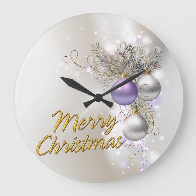Opciones de reloj de pared Feliz Navidad 32 (Anverso)