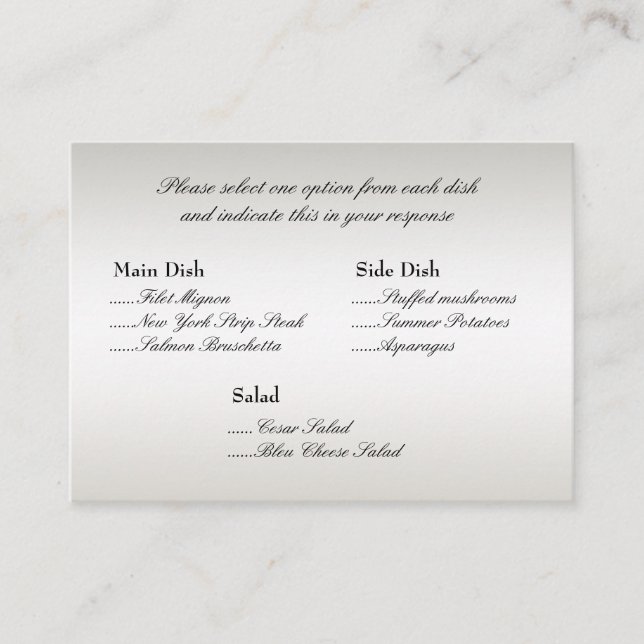 Opciones del menú Peacock Insertar (Anverso)