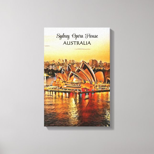 Ópera de Sydney, impresión de lienzo en Australia (Anverso)