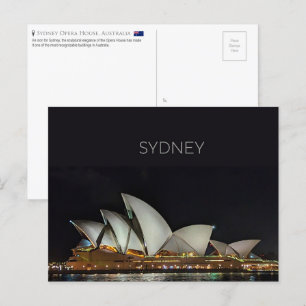 Ópera de Sydney, postal de Australia