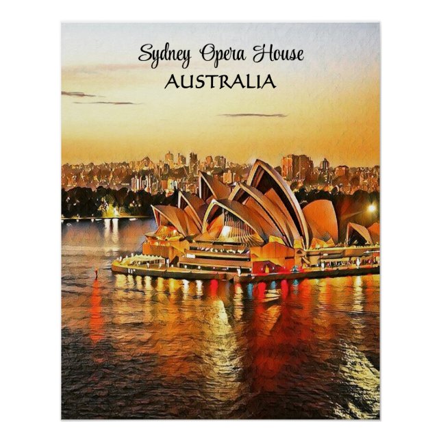 Ópera de Sydney, Poster de Australia (Anverso)