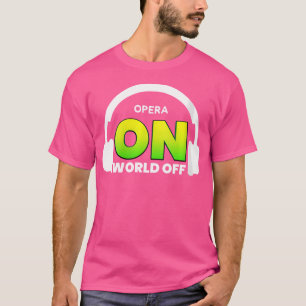 Ópera Femenina En Camisa Mundial Para Música Ópera
