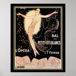 Ópera francesa Art Deco Impresión 16 x 20
