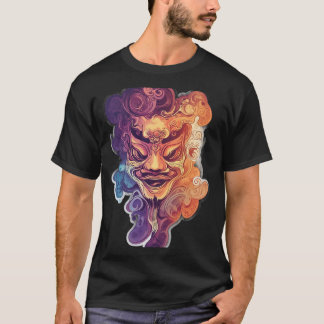 Ópera Kawaii Sichuan Cara Máscara Camiseta