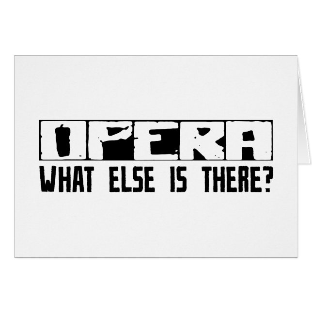 ¿Ópera qué más está allí? (Anverso (Horizontal))
