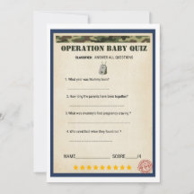 Operación de Shower de Bebé Militar Operación Bebé