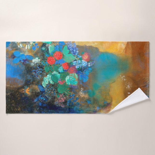 Ophelia entre las flores, Redon (Toalla de baño)
