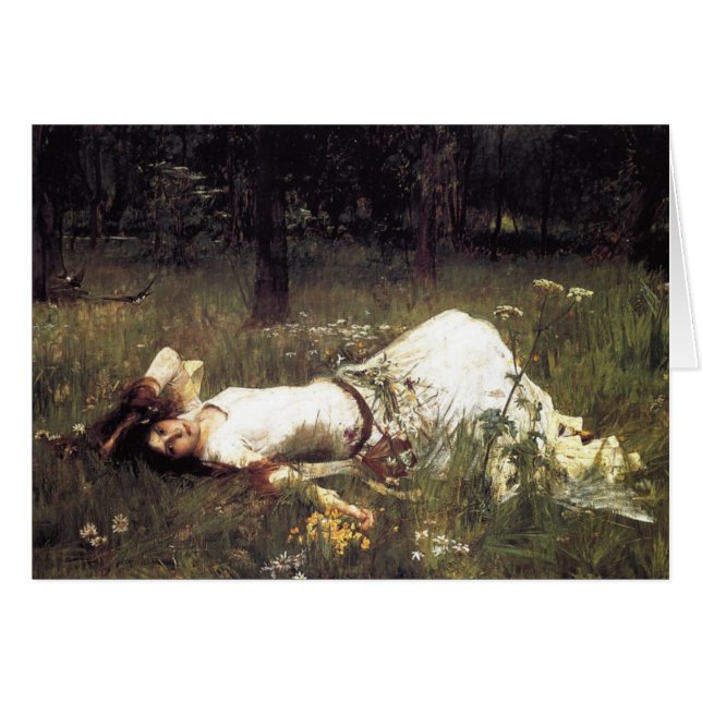 Ophelia yacía en la pradera (Anverso (Horizontal))