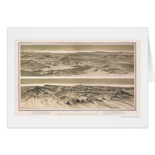 Opinión 1882 del Gran Cañón del Mt. Emma y del Mt. (Anverso (Horizontal))