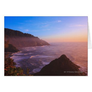 Opinión costera del acantilado en Oregon en la