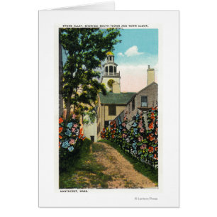 Opinión de piedra del callejón del reloj del sur