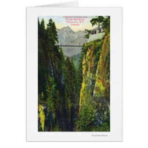 Opinión del barranco de Capilano de la montaña de