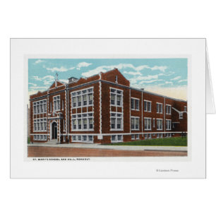 Opinión exterior la escuela y Pasillo de St Mary