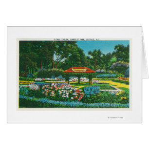 Opinión floral del emblema del parque de Humboldt