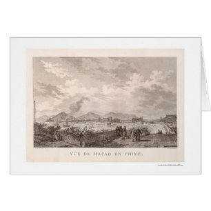 Opinión panorámica de Macao, China - 1797