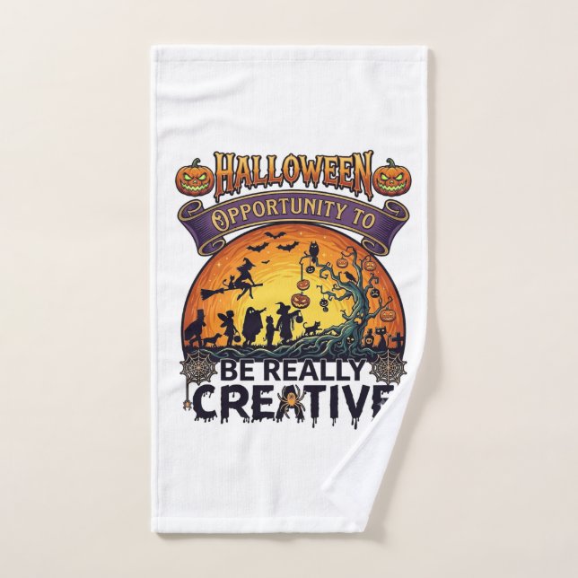 Oportunidad de Halloween Ser Realmente Creativa Br (Toalla de mano)